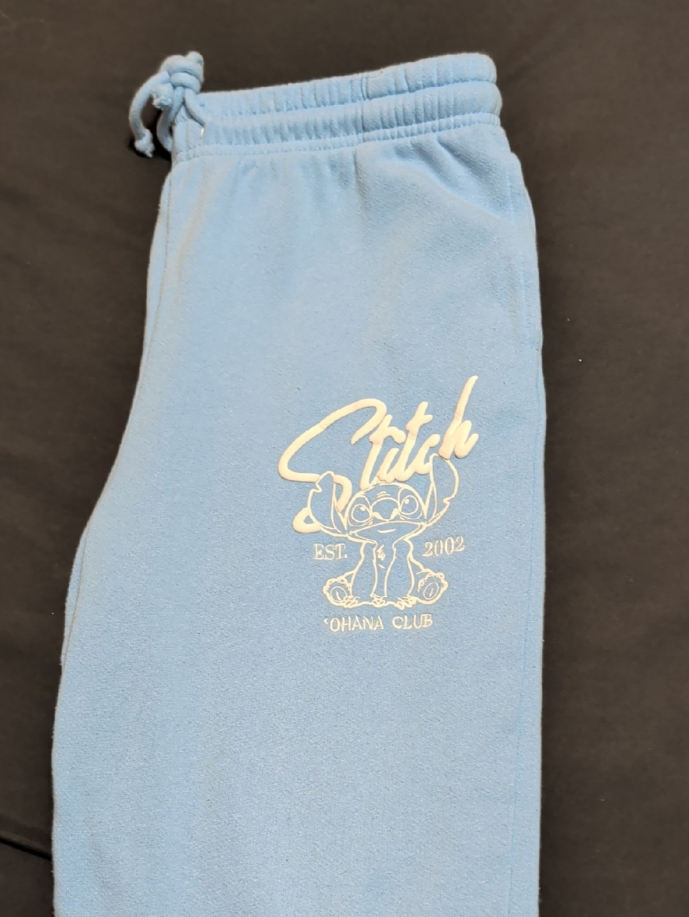 STITCH Light Blue Women's Track Joggers with STITCH LOGO ON FRONT RIGHT SIDE
